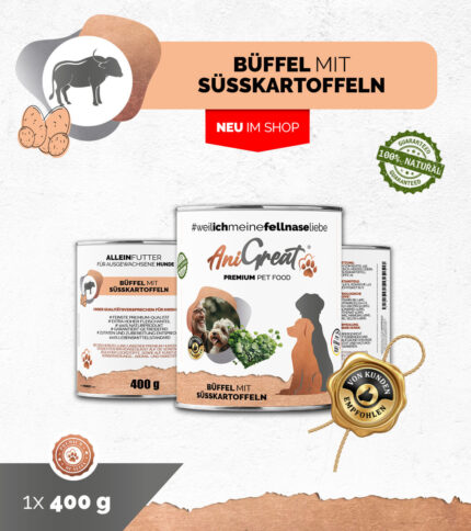 Büffel mit Süßkartoffeln Menü