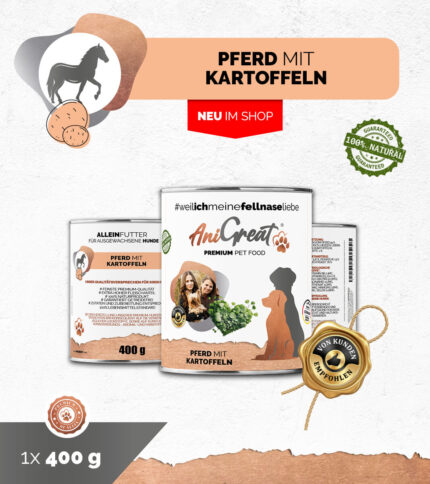 Pferd mit Kartoffeln Menü