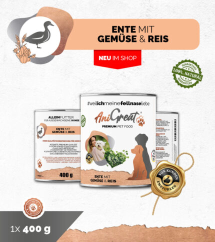 Ente mit Gemüse & Reis Menü