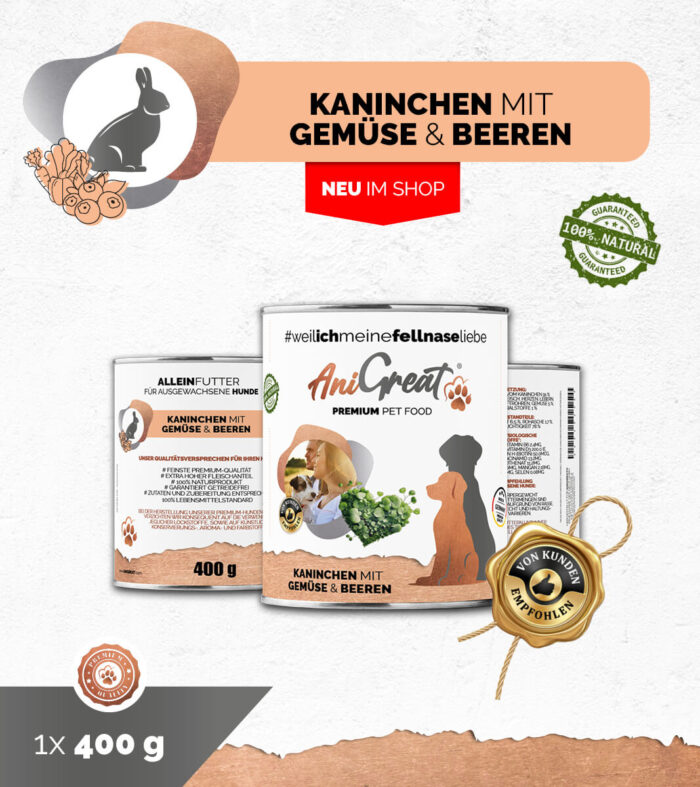 AniGreat_dose_18.jpg Kaninchen mit Gemüse & Beeren Menü – Bild 1