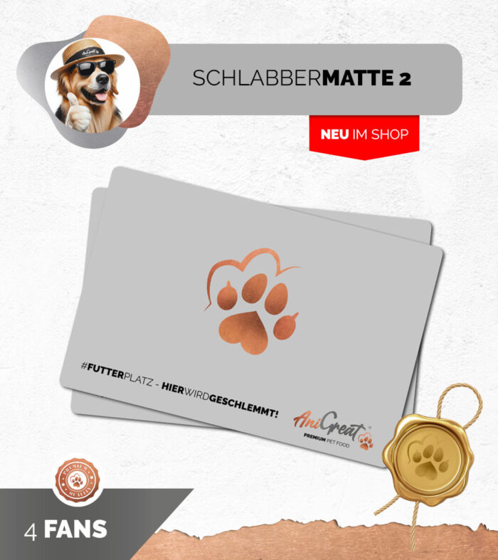 Futterplatz-Matte 2 #futterplatz-hierwirdgeschlemmt! – Bild 1