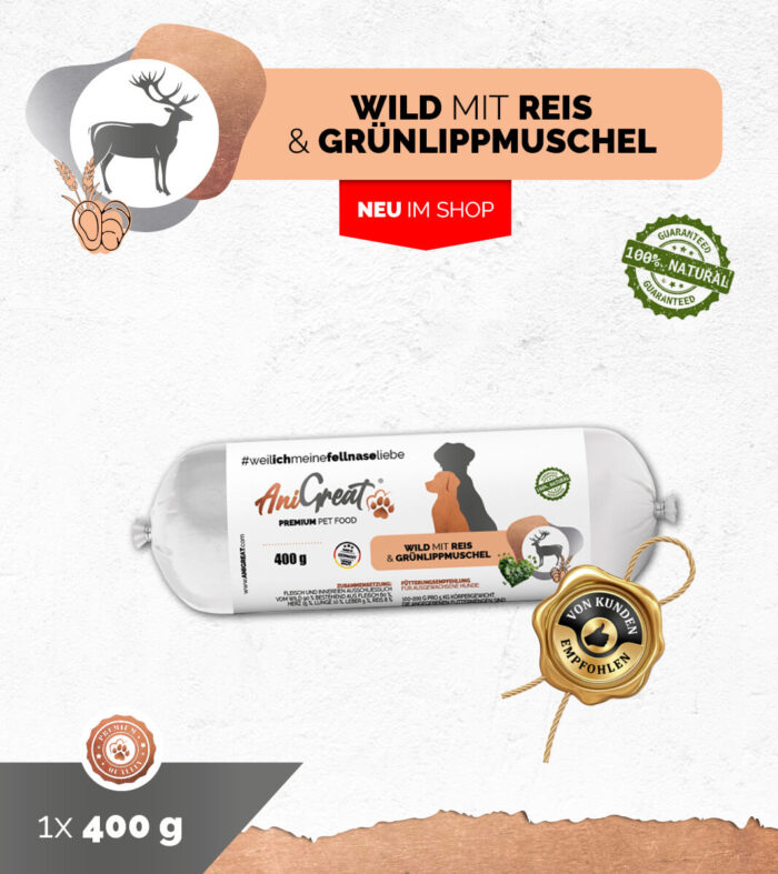 Wild mit Reis & Grünlippmuschel Premium – Bild 1
