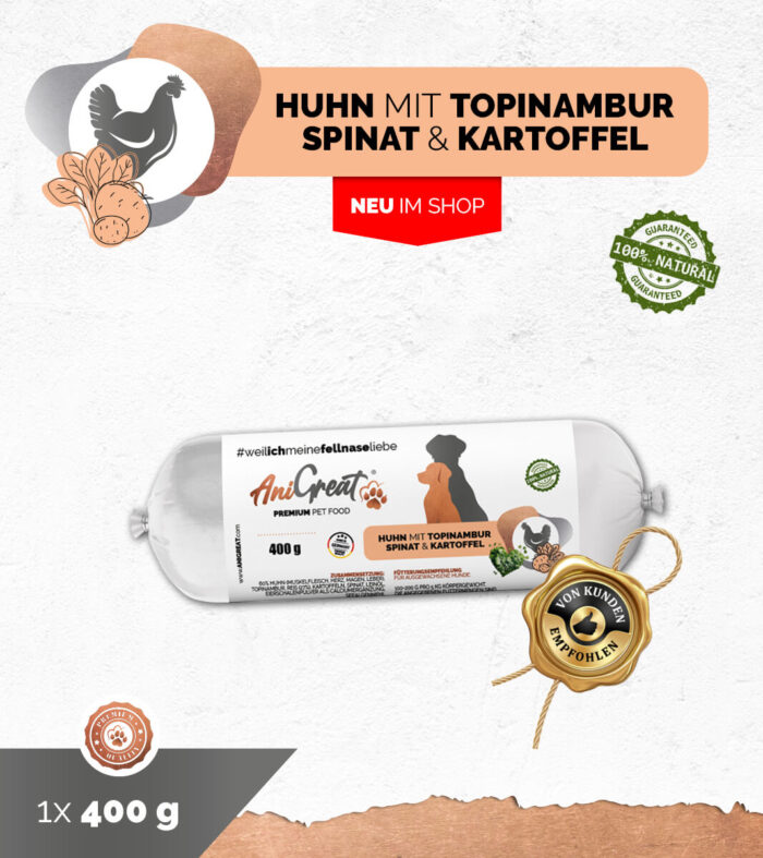 Huhn mit Topinambur, Spinat & Kartoffeln Premium – Bild 1